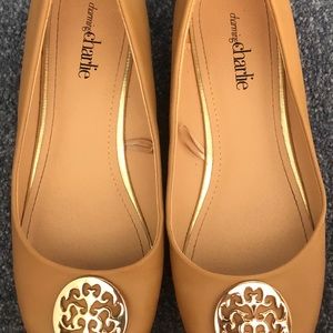 Charming Charlie Tan Flats